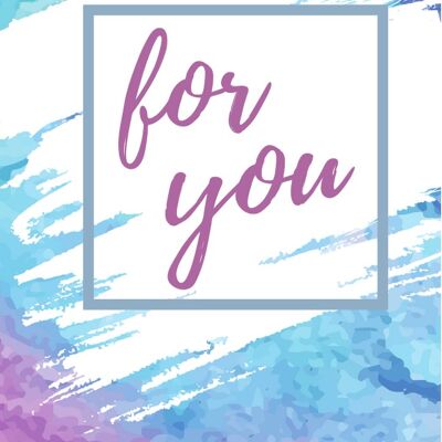 For you pastel | Mini Card Fripperies