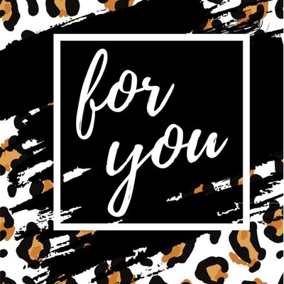 For you leopard | Minikaart Fripperies