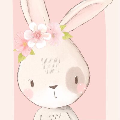 Rabbit | Mini card Forest animals collection Fripperies