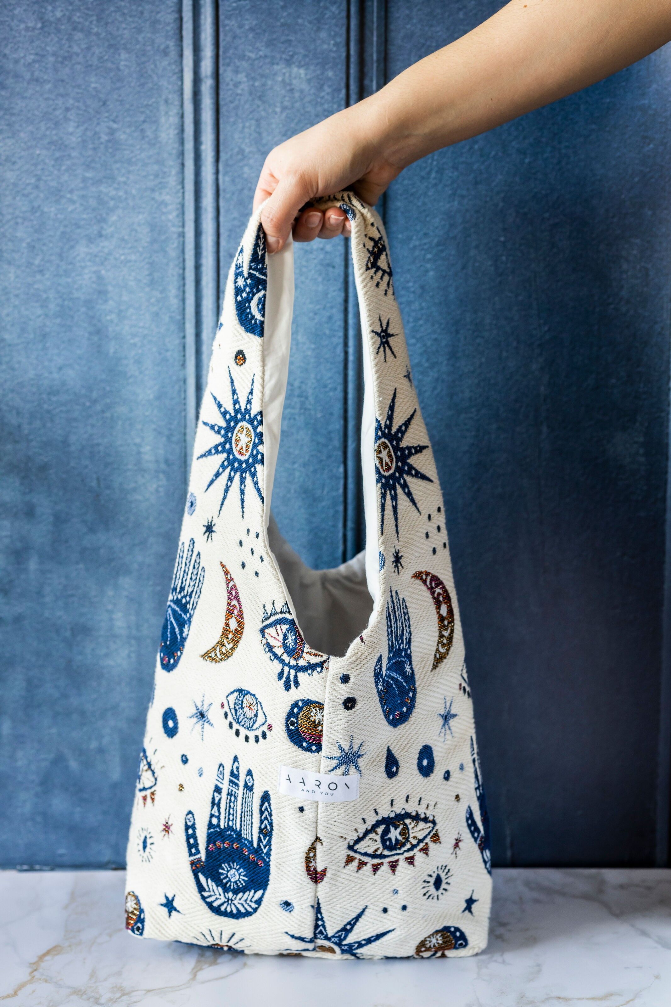 Maxi-Tragetasche aus gewebtem Jacquard – Hergestellt in Frankreich – Kleinserie