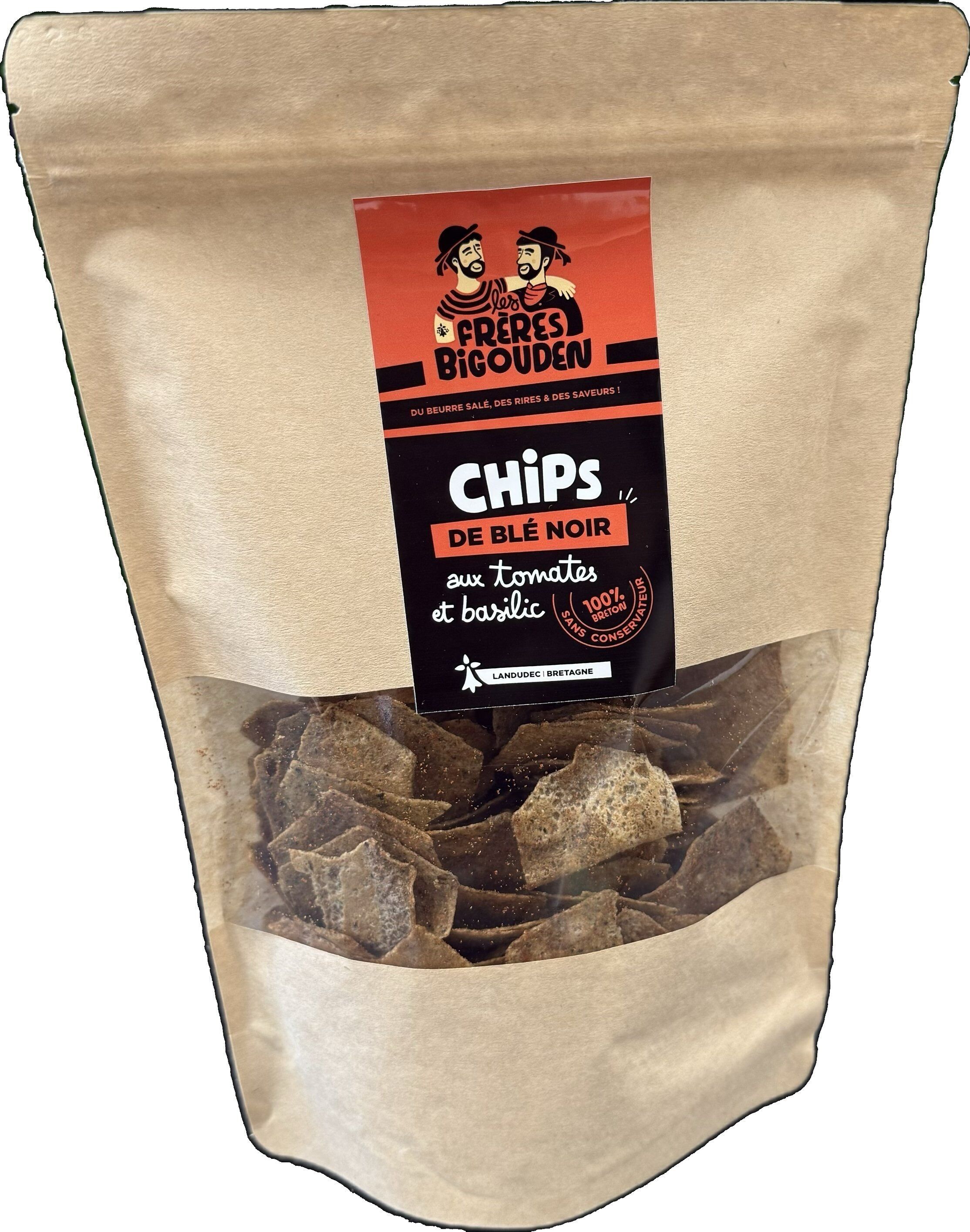 Buckwheat crisps with tomato & basil – Breton artisanal snack