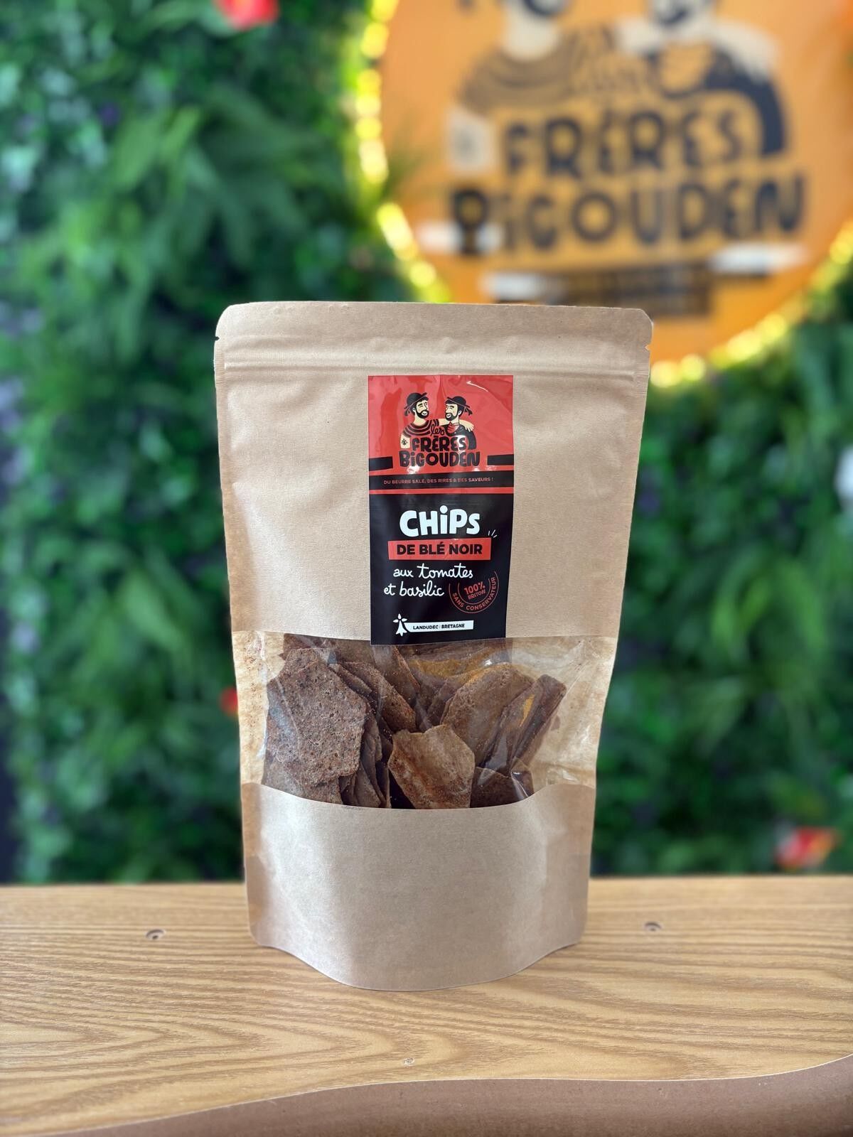 Buckwheat crisps with tomato & basil – Breton artisanal snack