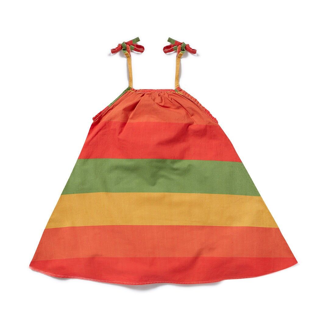 Gestreiftes Swing-Kleid