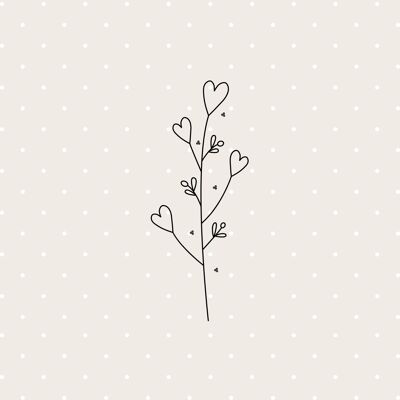 flor del corazón | Colección de textos dulces Fripperies