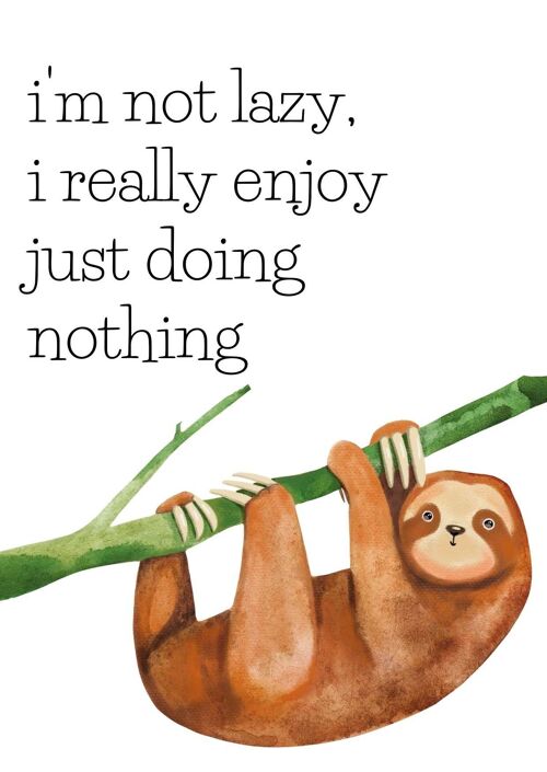I really enjoy just doing nothing | Fripperies