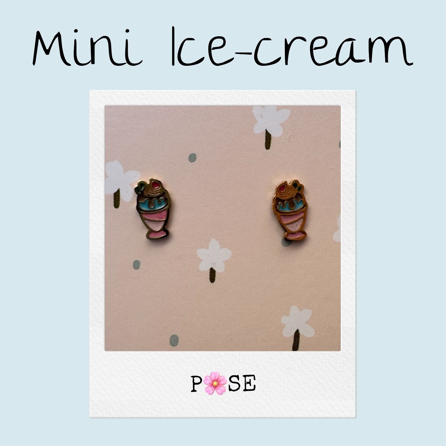 Orecchini a forma di gelato