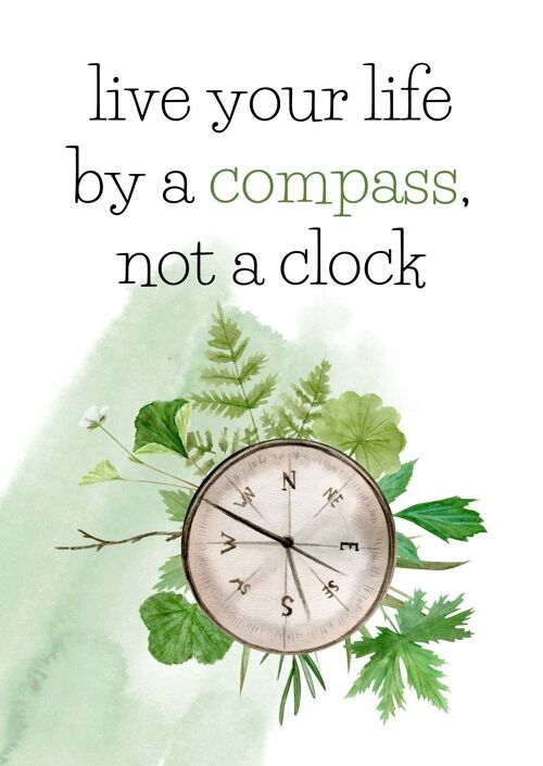 Live your life by a compass | Fripperies