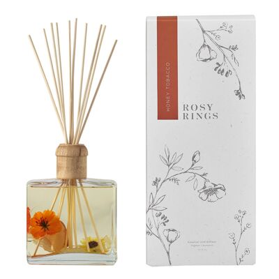 Rosy Rings Honey Tobacco 13oz Botanical Reed Diffuser