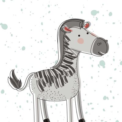 Zebra che schizza | fronzoli