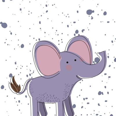 Elefante che schizza | fronzoli