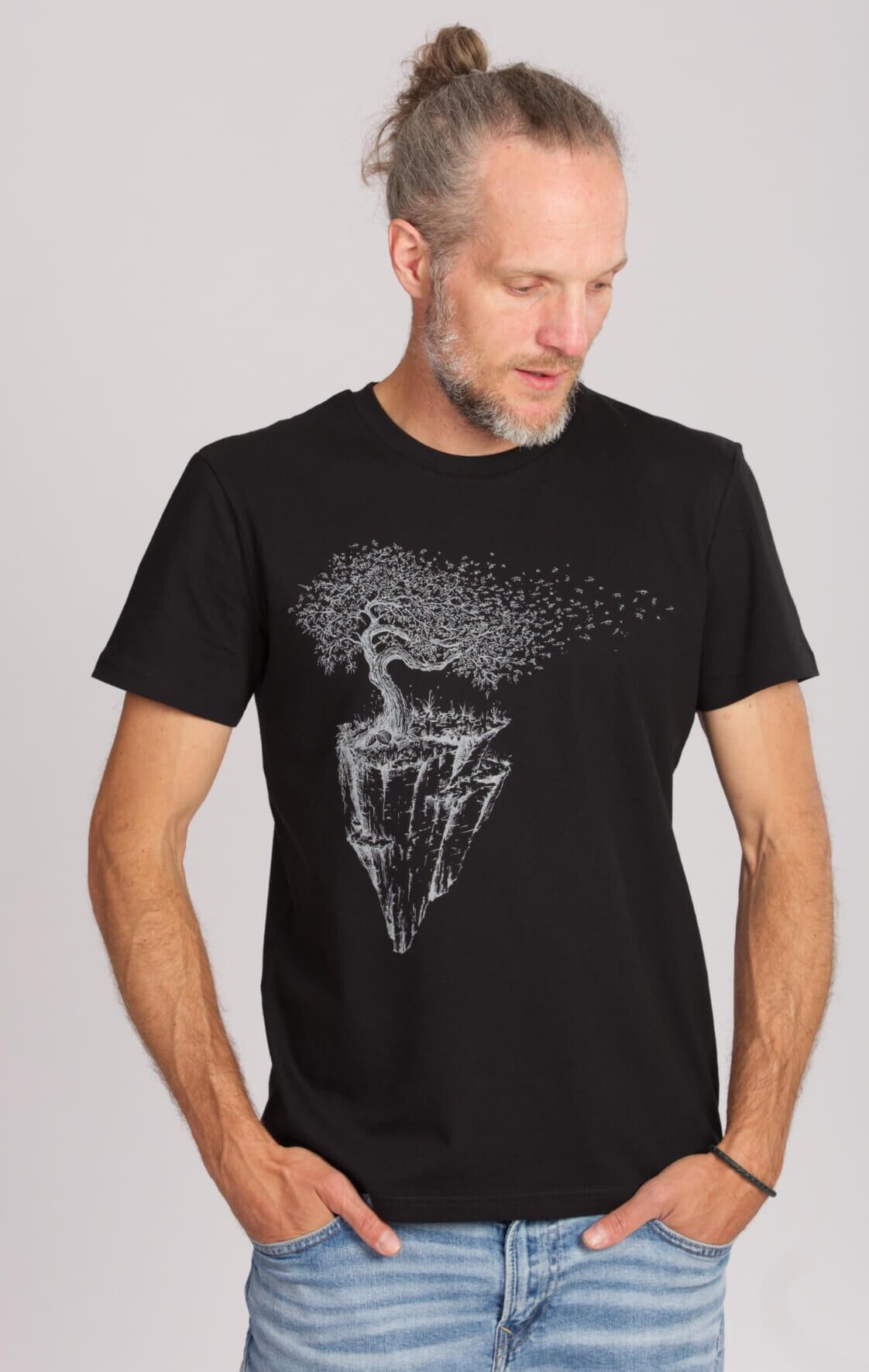 Camicia Fairwear Organic da uomo nera Maple Island