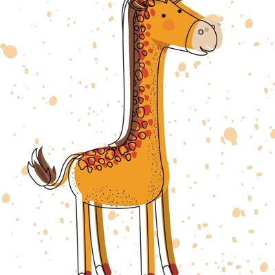 Girafe aux éclaboussures | friperies