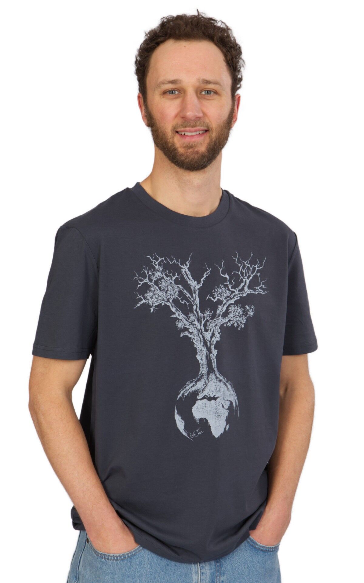 Organic Fairwear Shirt Men India Ink Weltenbaum