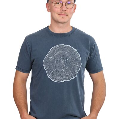 Camicia da uomo in tessuto biologico Fairwear Stone Washed Blue BigSlice