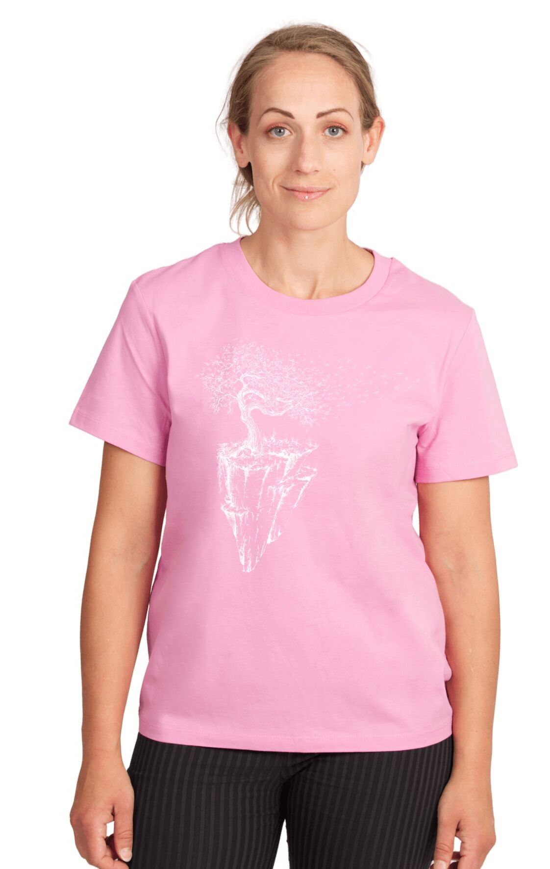 Organic Fairwear Shirt Women Bubble Pink Maple Island