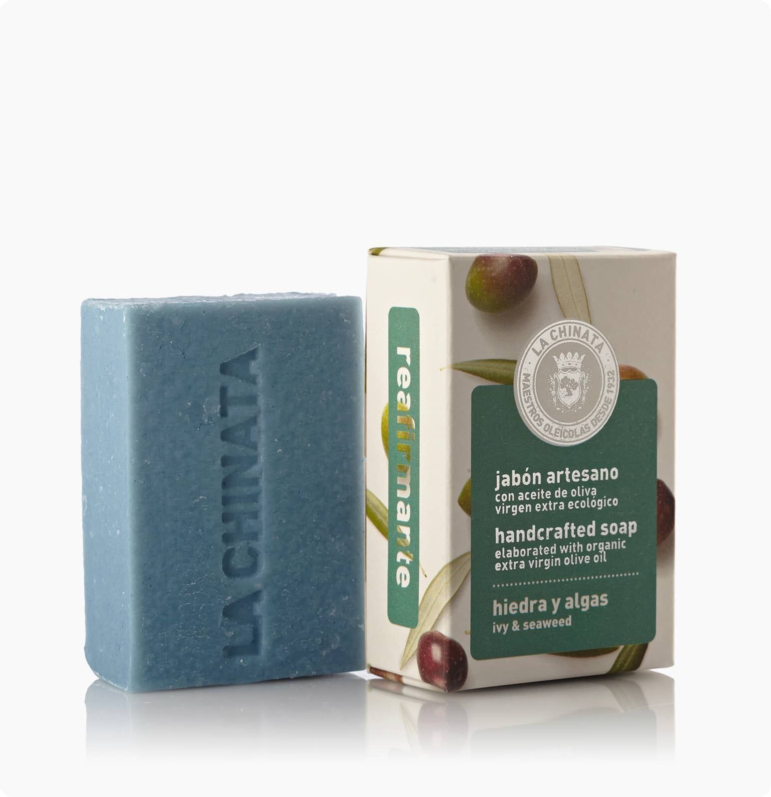 Sapone artigianale rassodante all'edera e alle alghe