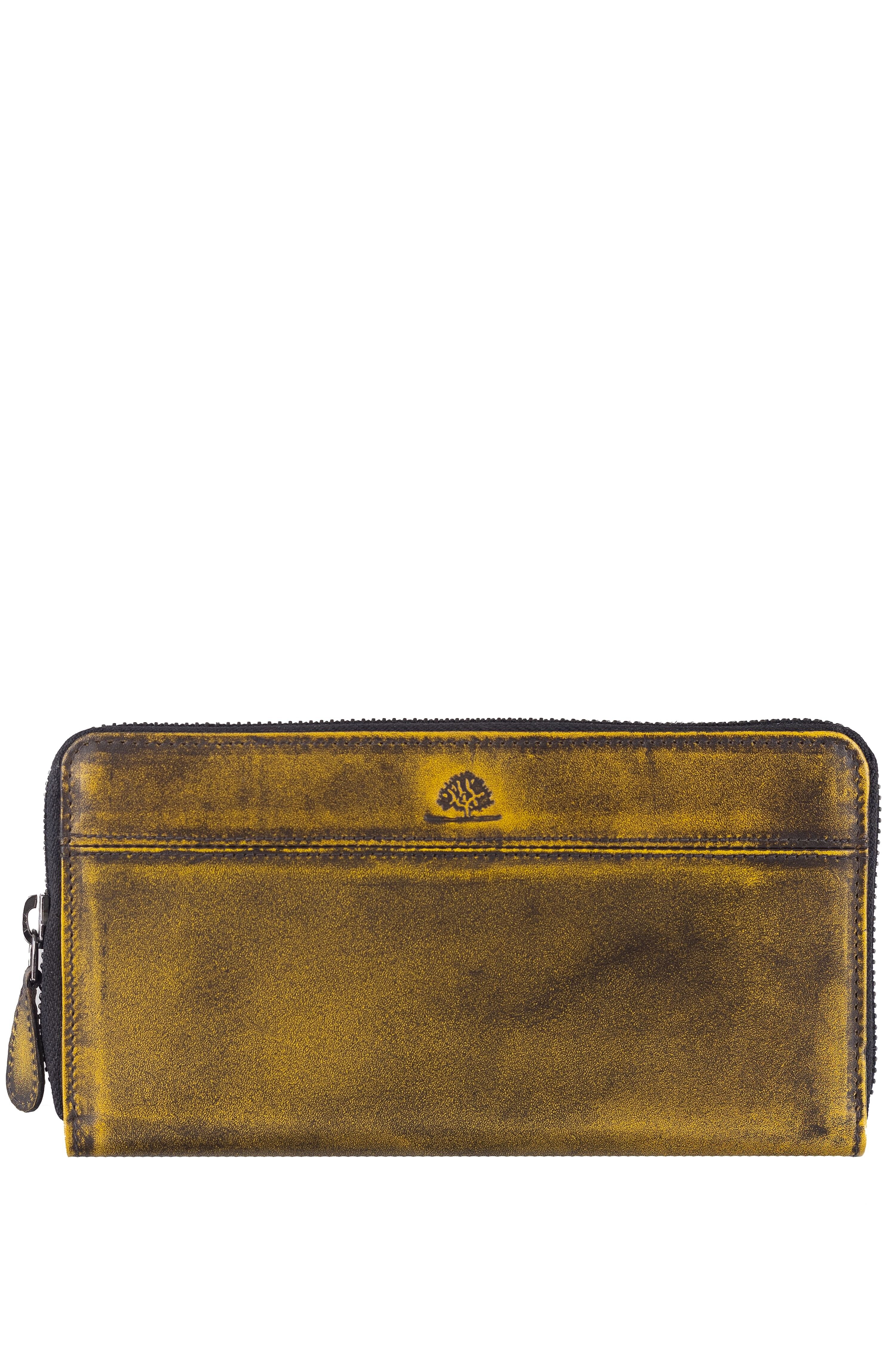 Portefeuille femme RV Destressed RFID jaune sale 2150-45