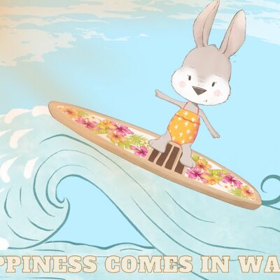 Le bonheur vient par vagues| Collection d'animaux d'été Fripperies