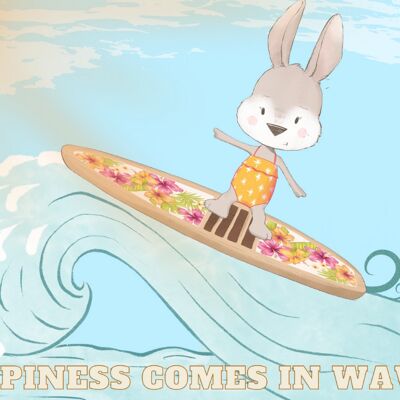 Happiness comes in waves| Summer animal collection Fripperies