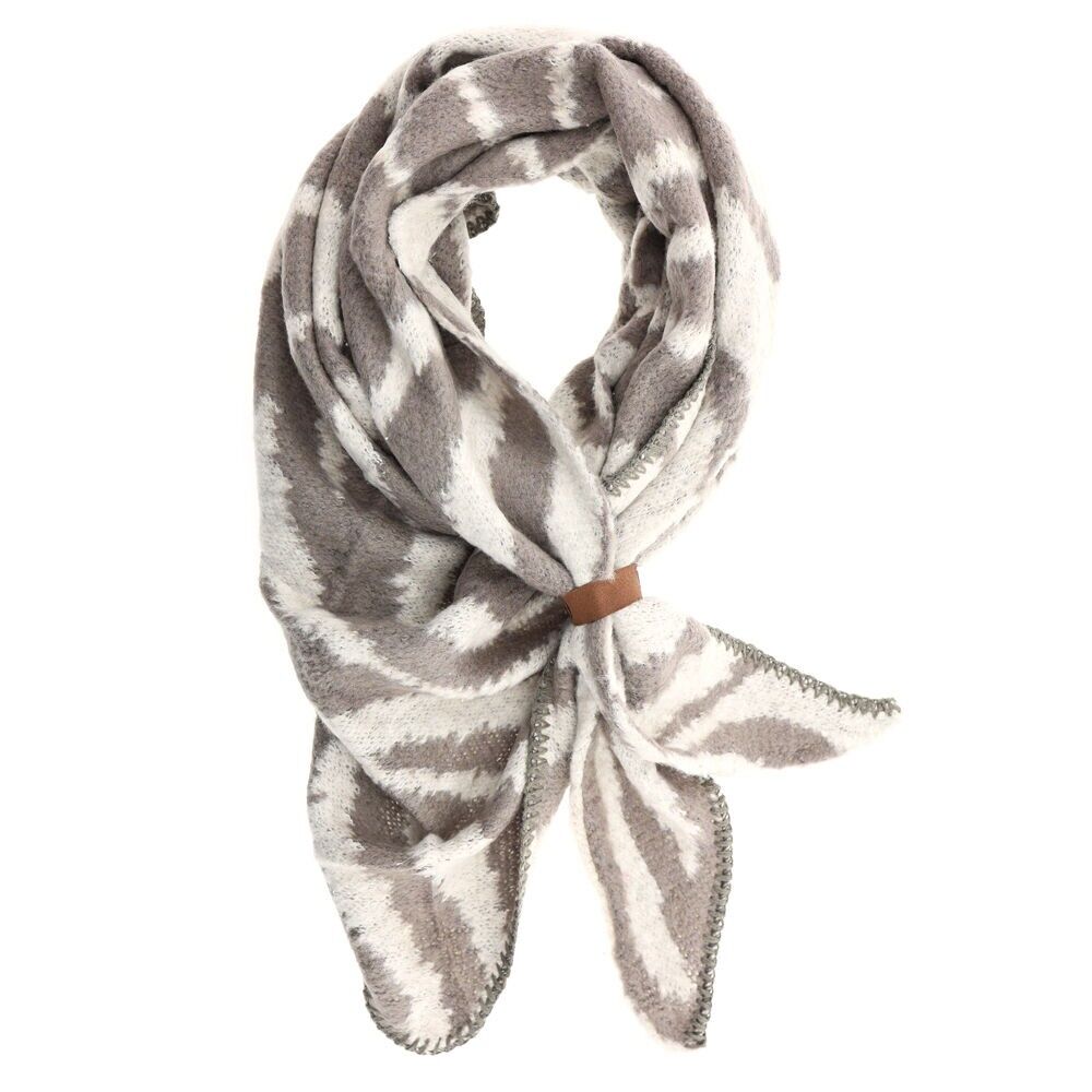Sciarpa Nina Zebra Grigio