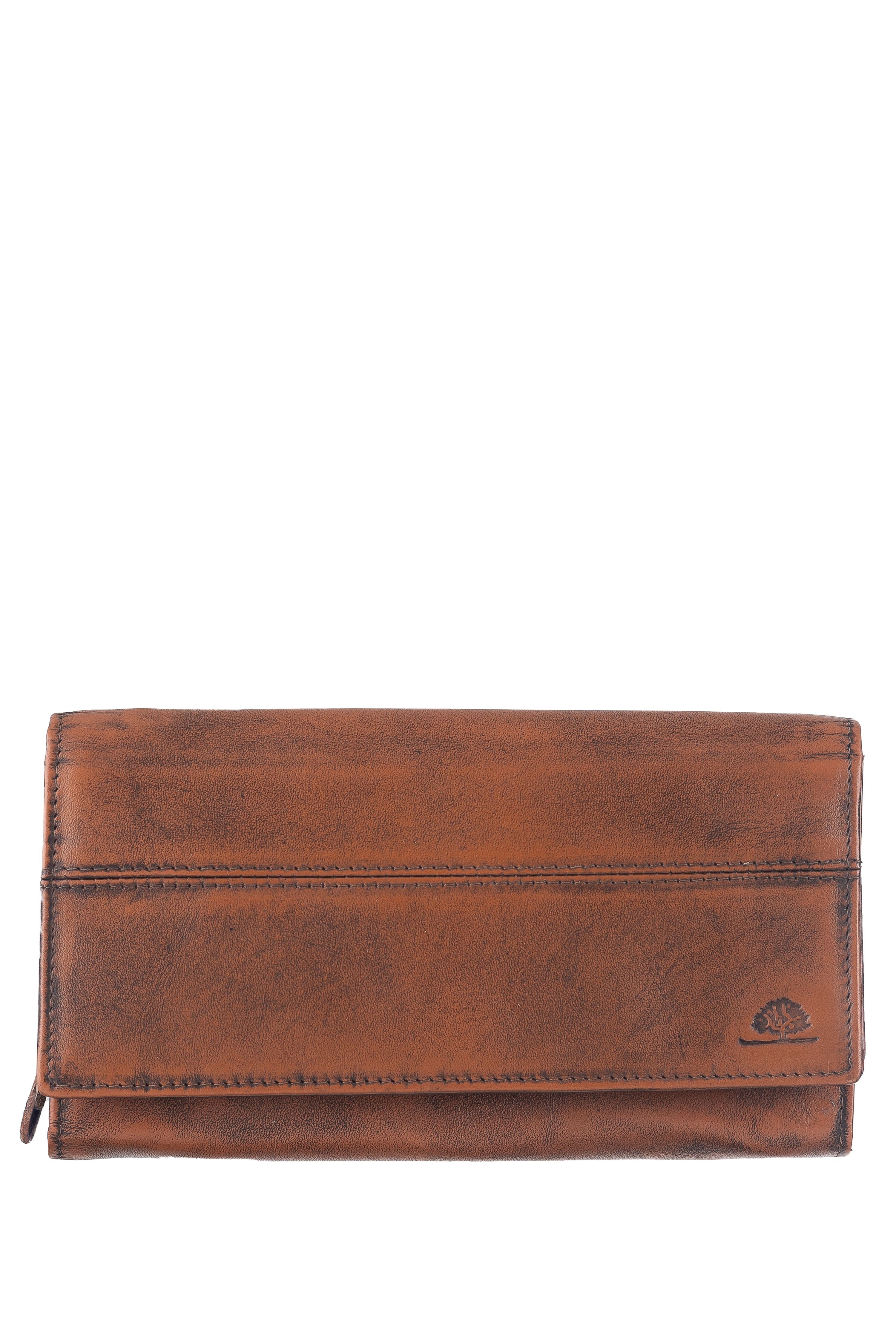 Portefeuille long pour femme Destressed RFID orange rouille 2151-32