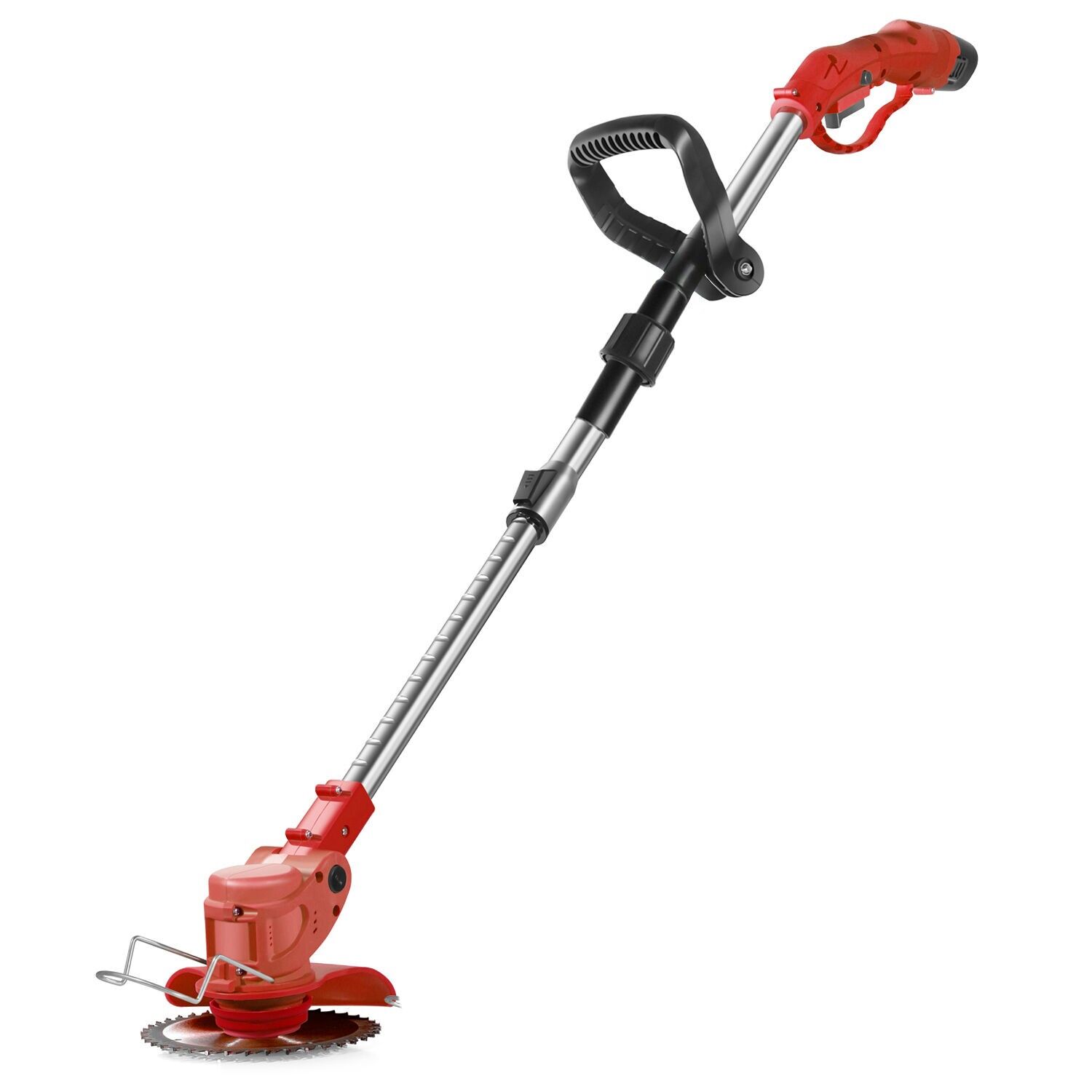 Decespugliatore da 12V con 10000 giri/min, 400W di potenza e DOPPIA BATTERIA DA 4500mAh. 2 altezze.