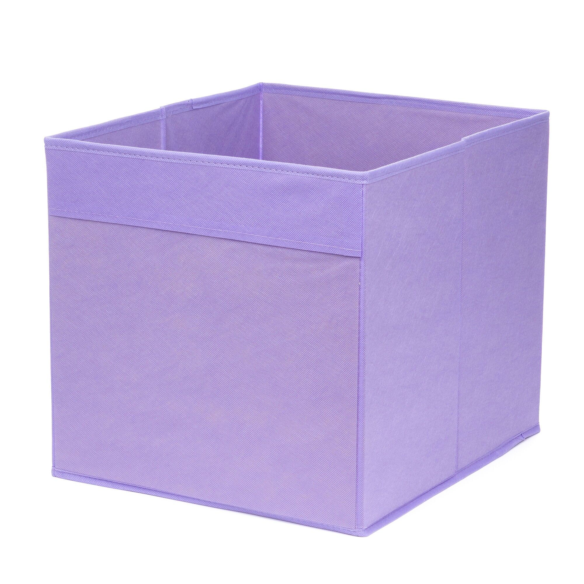 Faltbare Aufbewahrungsbox mit Boden, der sich in einen Deckel verwandeln lässt. 34x38x34 cm.