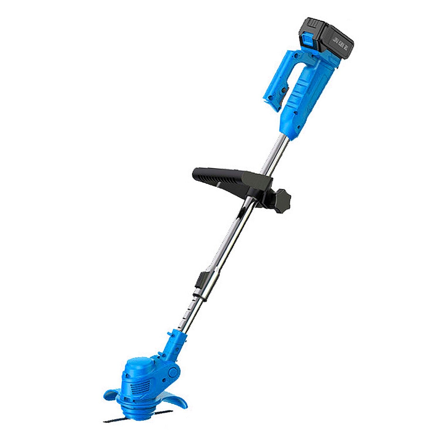 21 V elektrischer Freischneider mit DOPPELTER BATTERIE, bürstenloser Lithium-Akku mit 13.000 mAh.Farbe: Blau