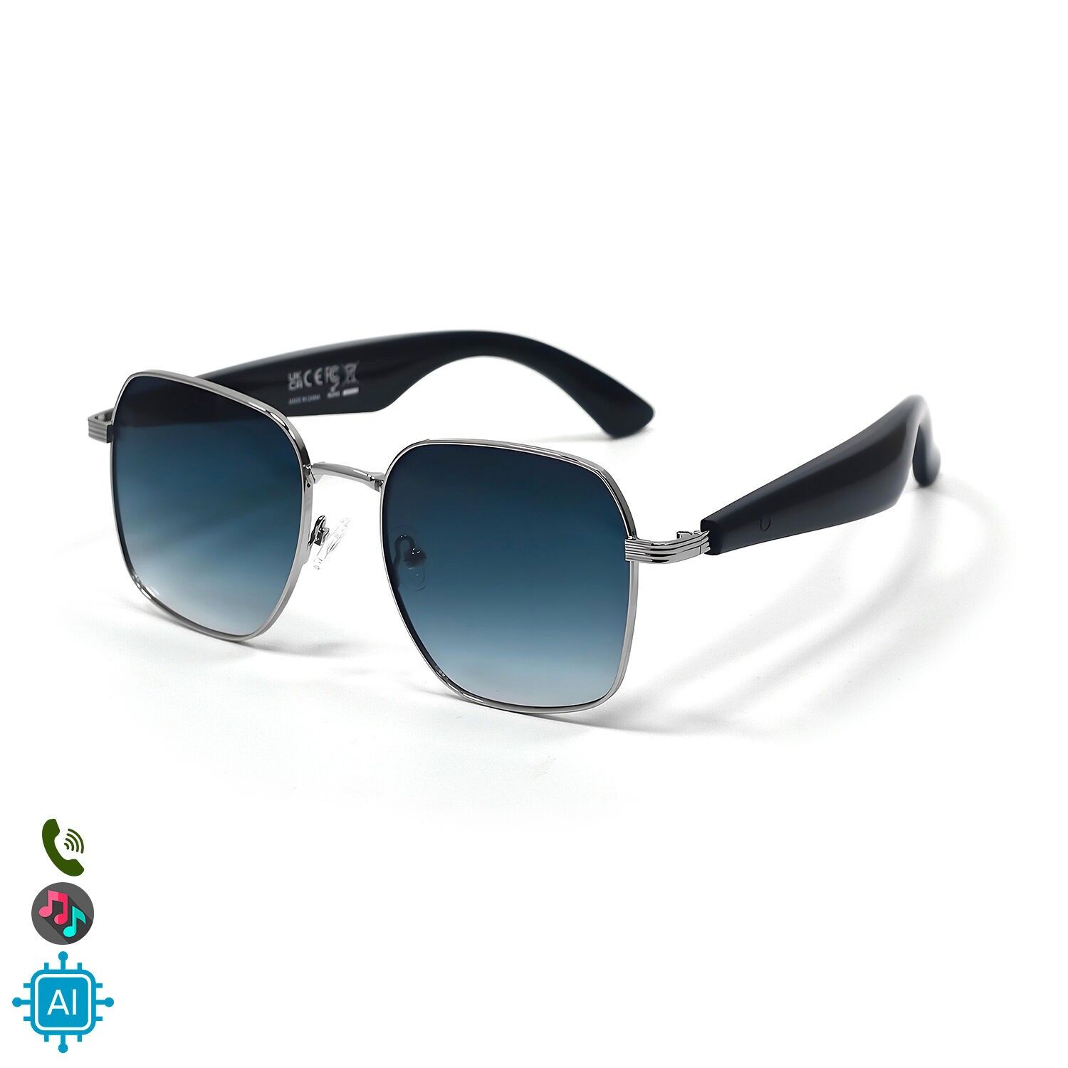 KI-Brille GY-200, automatische Übersetzung von über 100 Sprachen, KI-Agent, Musikwiedergabe.