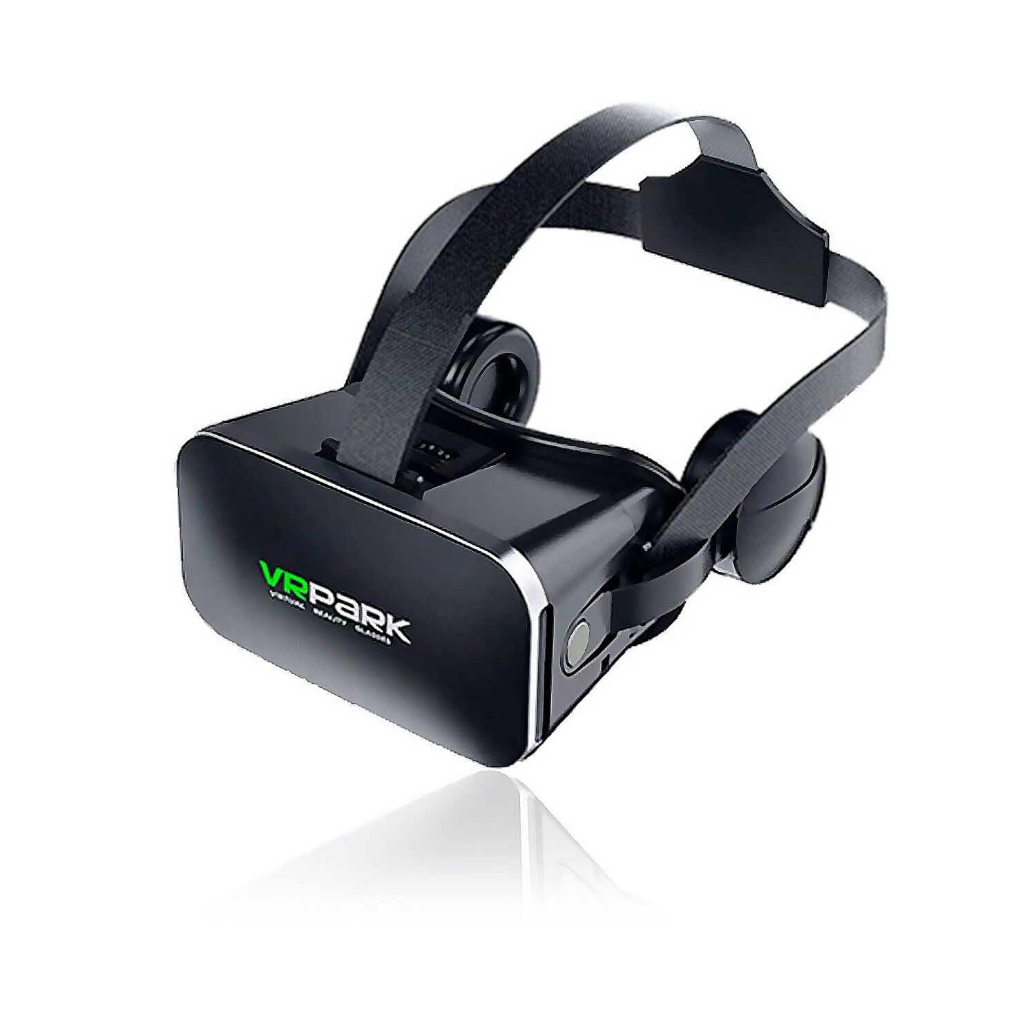 Occhiali per realtà virtuale J50. Cuffie Bluetooth, vista panoramica a 360°. Compatibile con IOS, Android. Colore: Nero