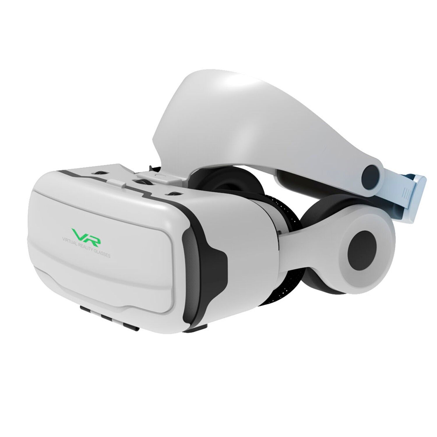 Lunettes de réalité virtuelle pour smartphones. Vue panoramique à 360º. Compatible avec iOS et Android.Couleur : Blanc