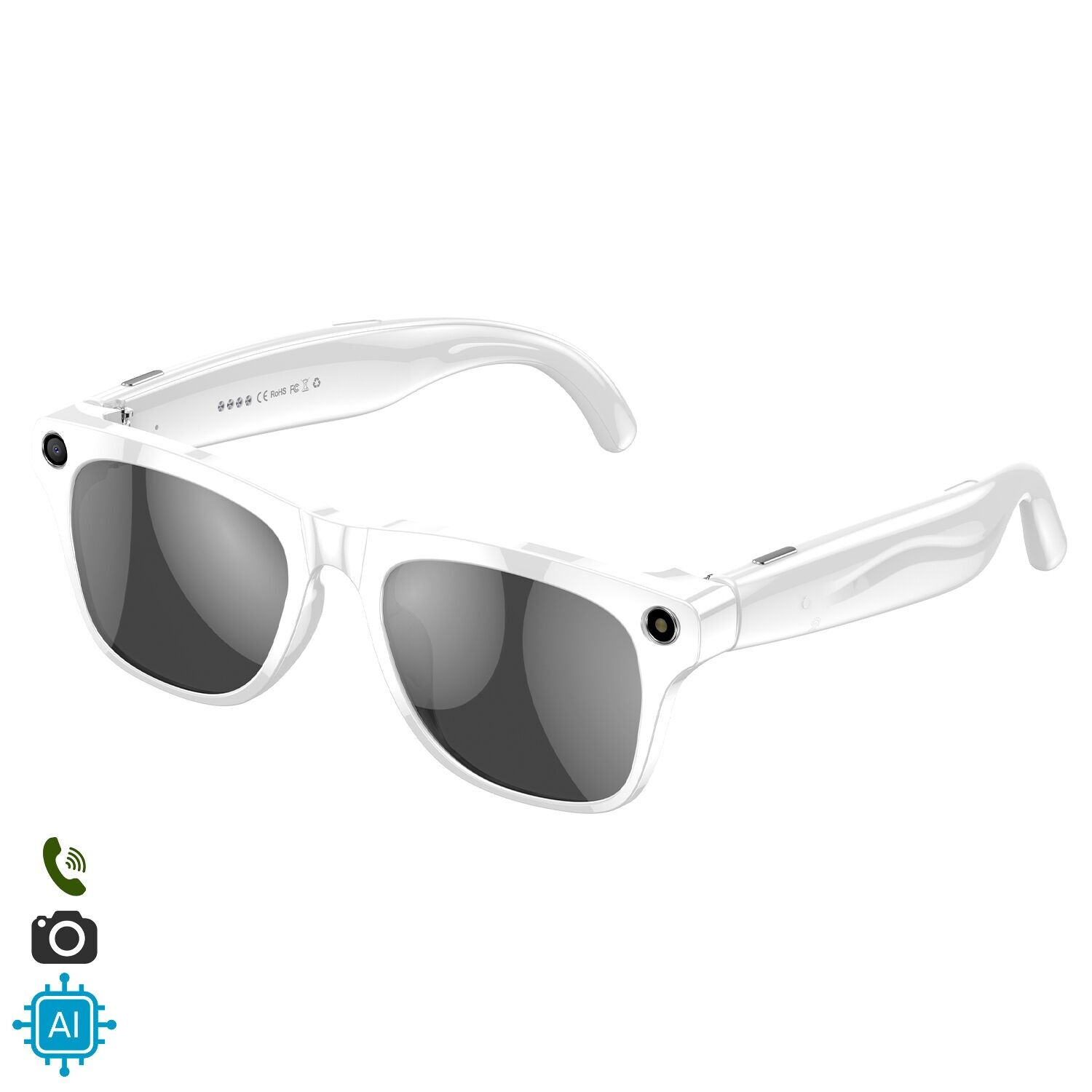 XK OEN Smart Glasses, integrierte Kamera, Musiksteuerung, künstliche Intelligenz, Echtzeit-Sprachübersetzung.