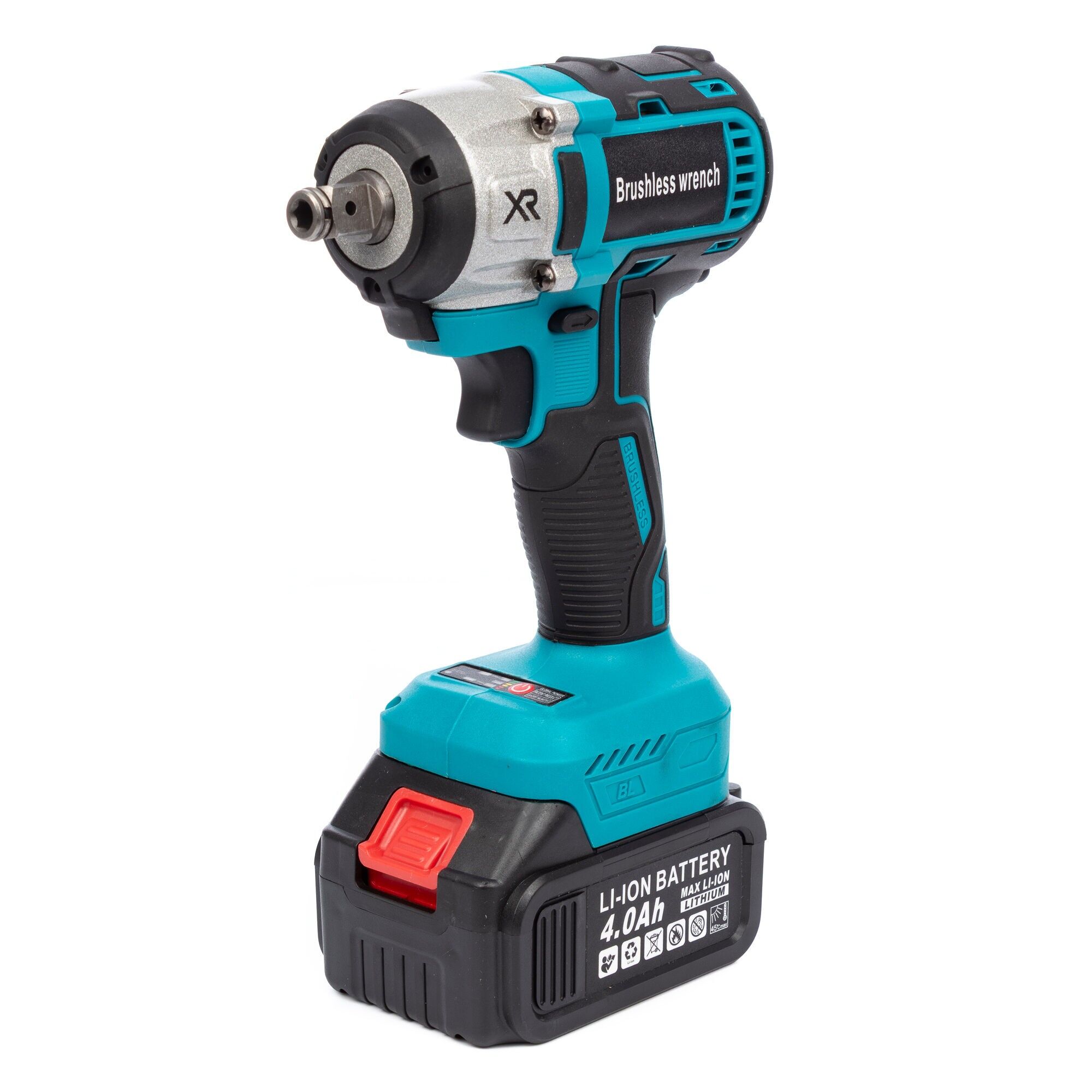 12-V-Akku-Schlagschrauber mit bürstenlosem Motor und zwei 13-V-Akkus.000 mAh.Farbe: Blau