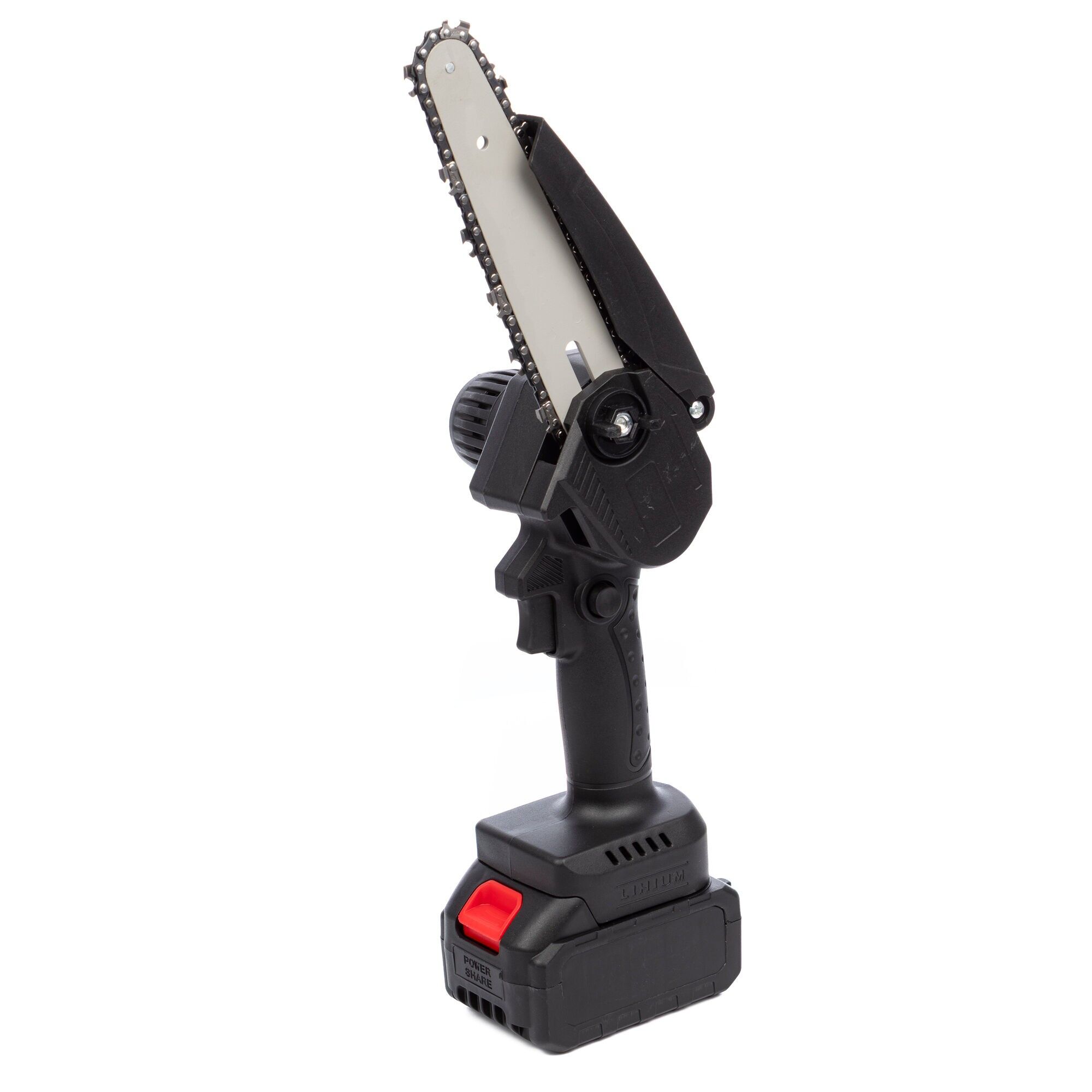 6-inch chainsaw, 20,000 RPM, 180W and DOUBLE BATTERY 13000mAh battery.Color: Black