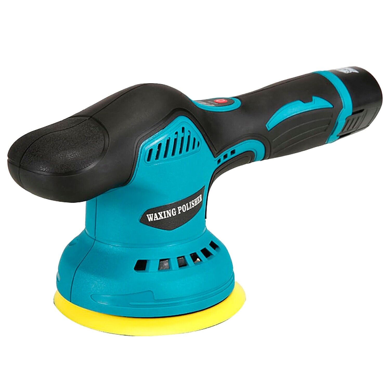 Kabelloser elektrischer Polierer. 8 Geschwindigkeitsstufen und 4 Zubehörteile. Doppelbatterie 6500 mAh.Farbe: Blau