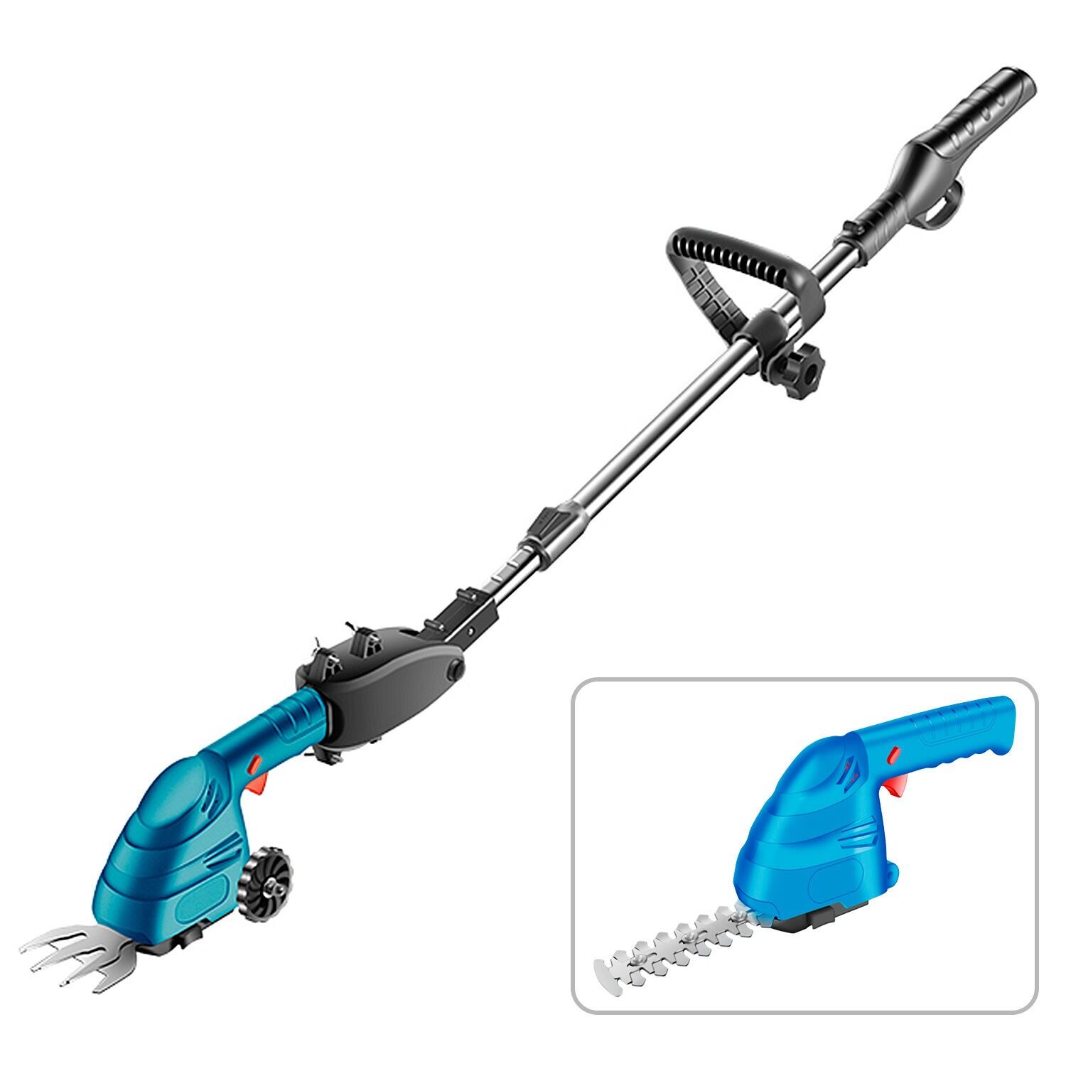 Elektrische Heckenschere 7.4V mit 1350 U/min.Farbe: Hellblau