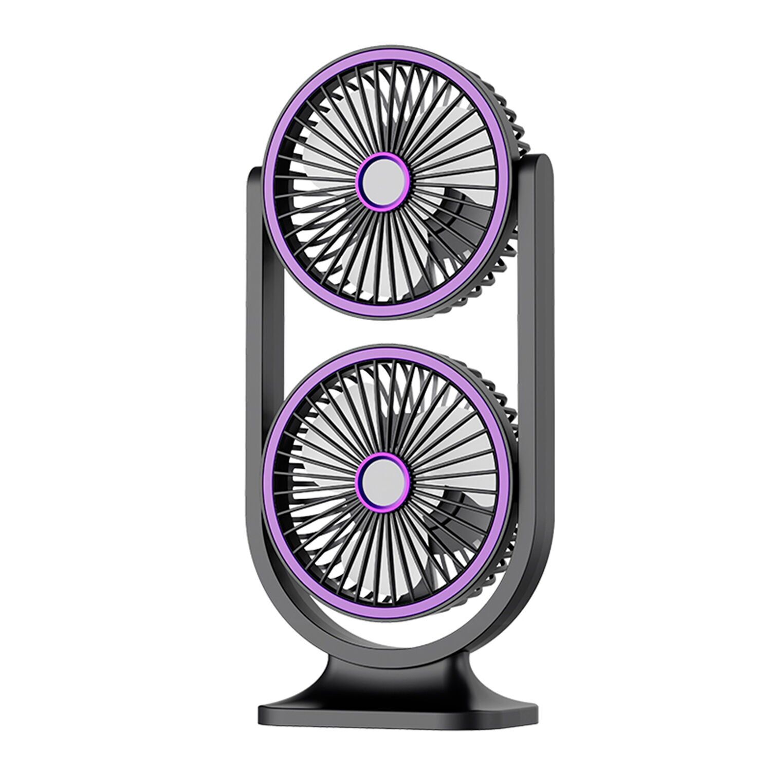 Ventilatore da tavolo doppio con 5 velocità e 3 intensità luminose.