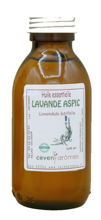 Olio essenziale di lavanda Aspic HEBBD 125ml