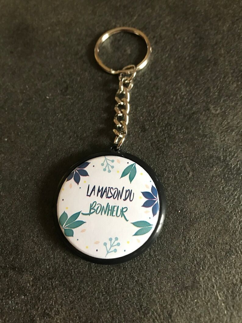 Abzeichen - Happiness House Schlüsselanhänger - Mehrfarbig - Geschenk