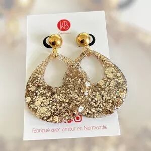 Boucles d’oreilles goutte dorée