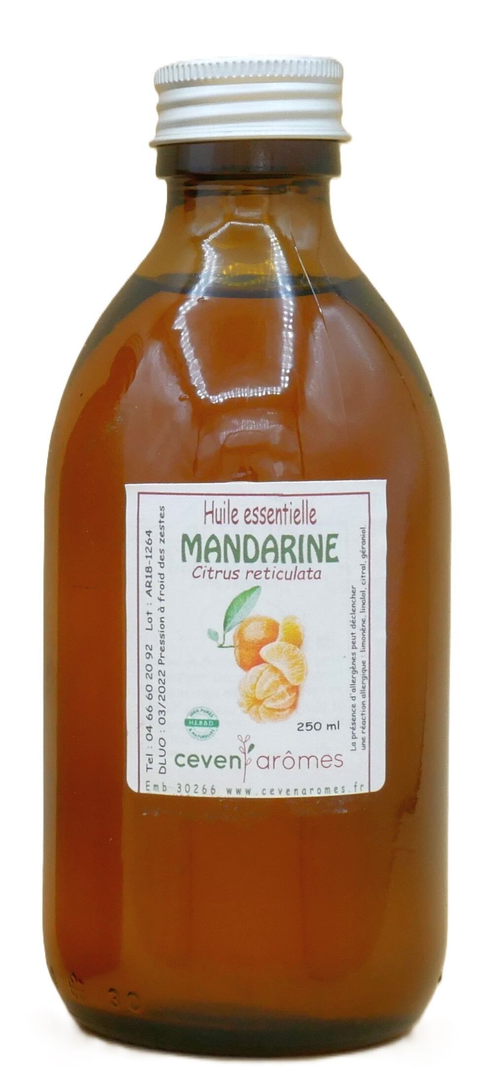 Olio essenziale di mandarino HEBBD 250ml