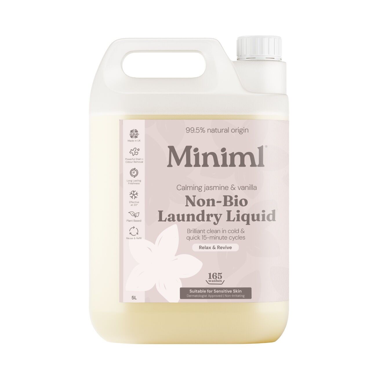 Laundry Liquid - Wild Jasmine + Vanilla - 5L Refill