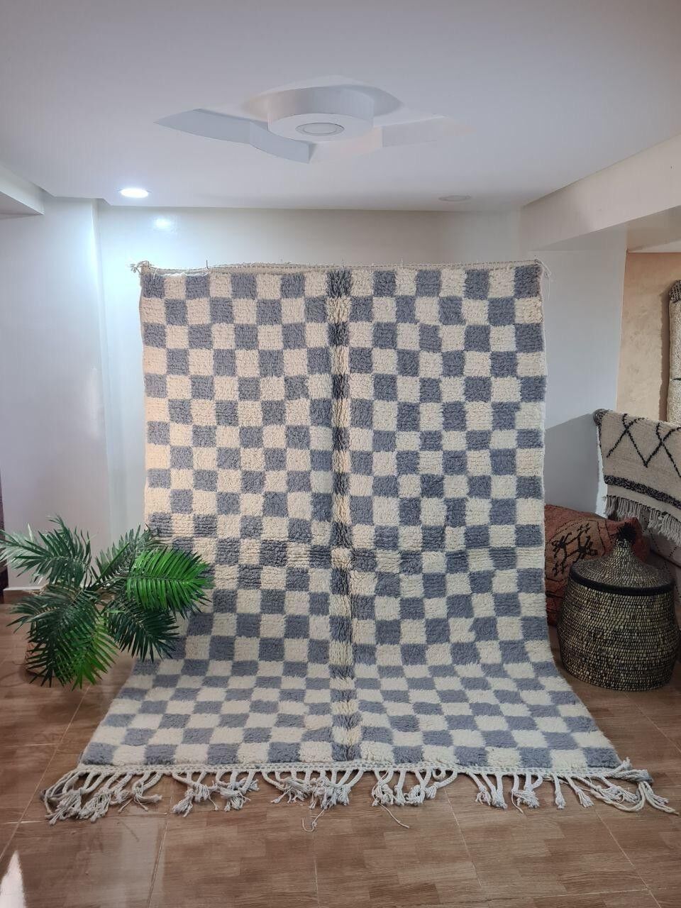 Autentico tappeto berbero annodato a mano - Pelo alto, 100% lana 012