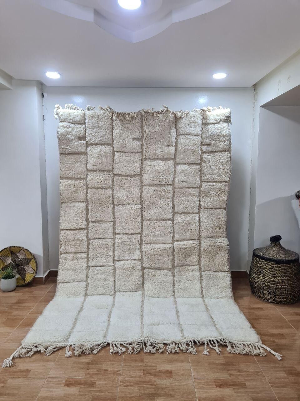 Autentico tappeto berbero annodato a mano - Pelo alto, 100% lana 015