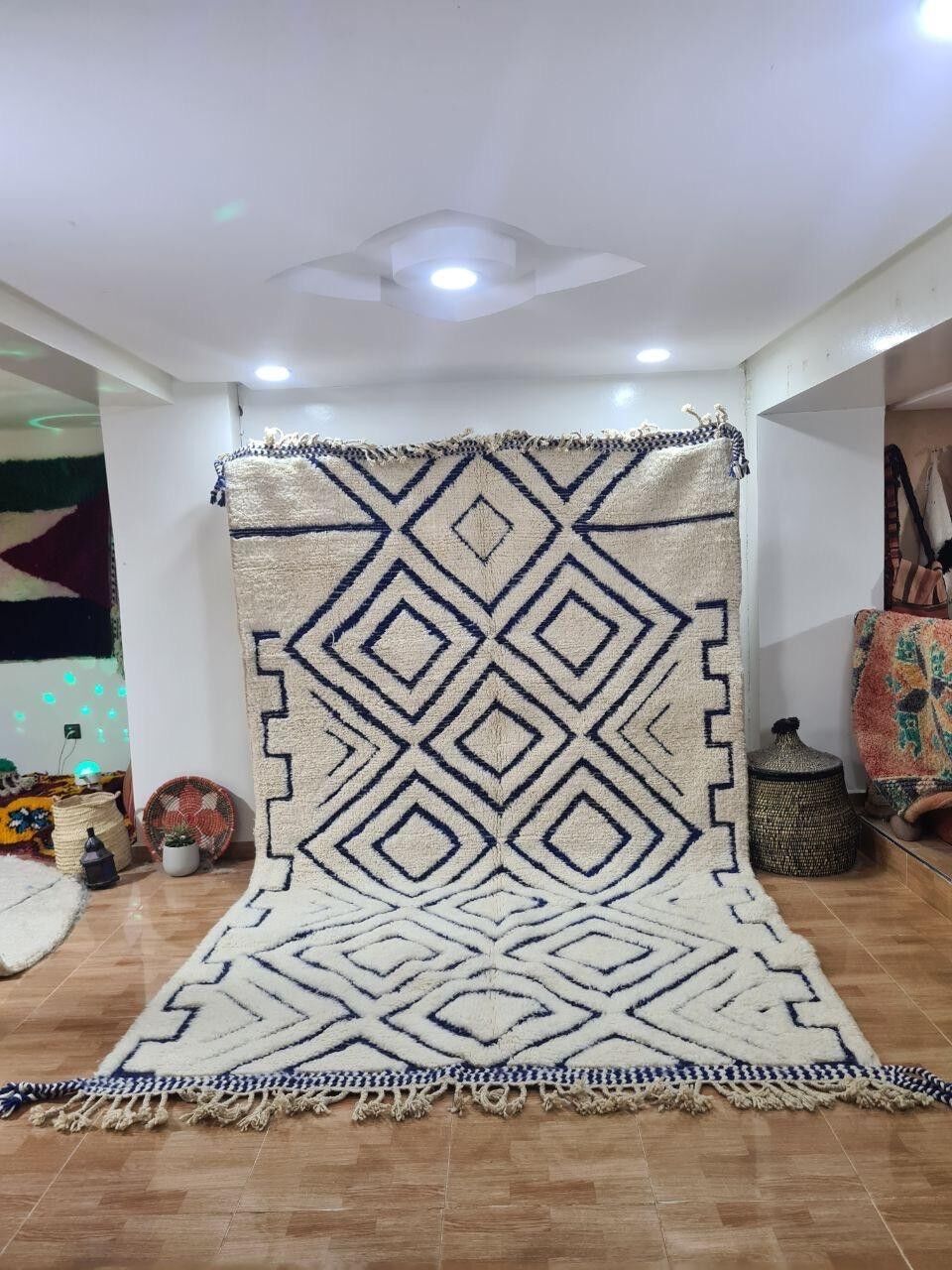 Autentico tappeto berbero annodato a mano - Pelo alto, 100% lana 021