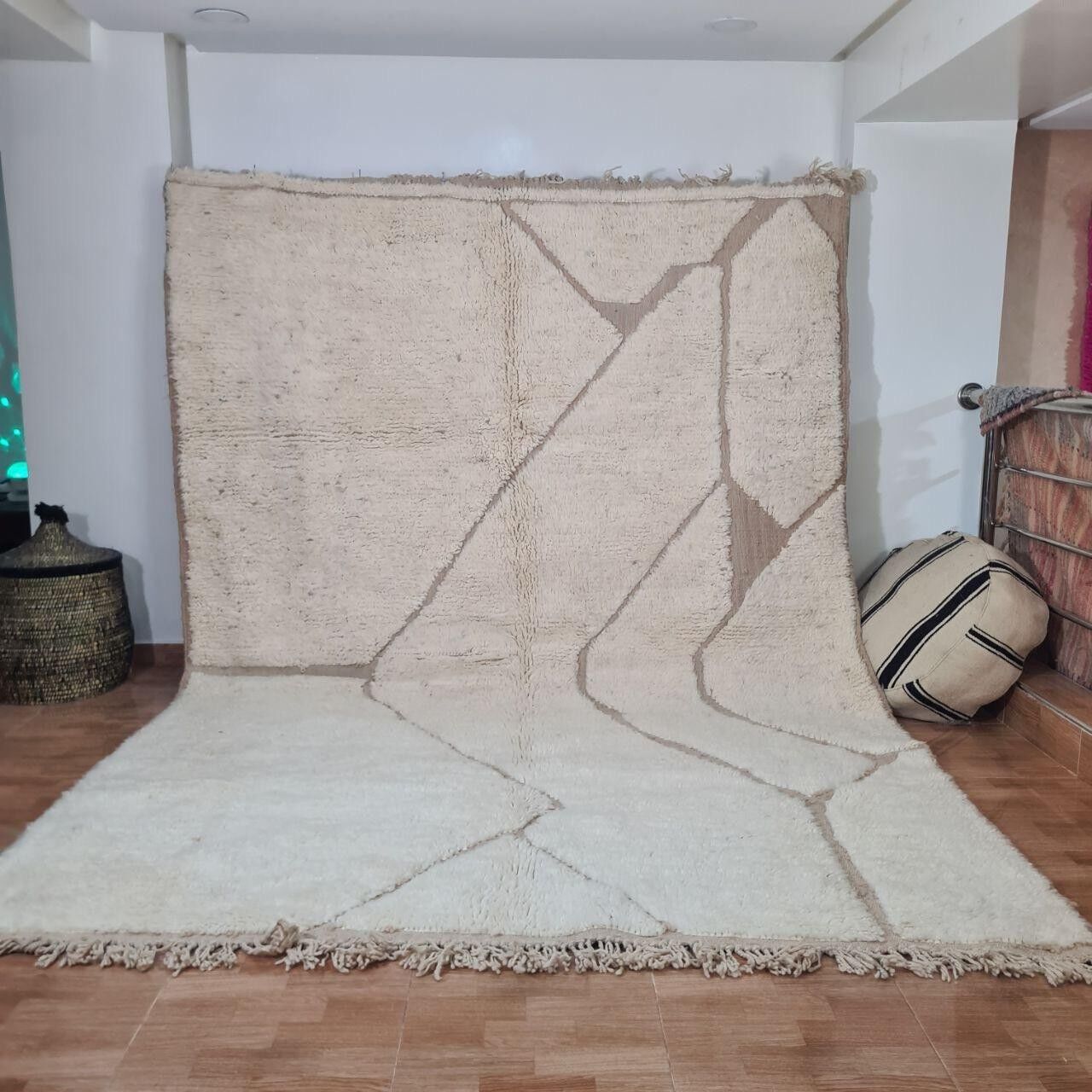 Autentico tappeto berbero annodato a mano - Pelo alto, 100% lana 029