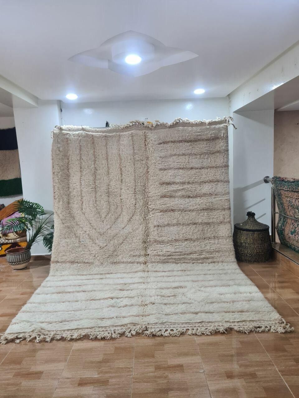 Autentico tappeto berbero annodato a mano - Pelo alto, 100% lana 032