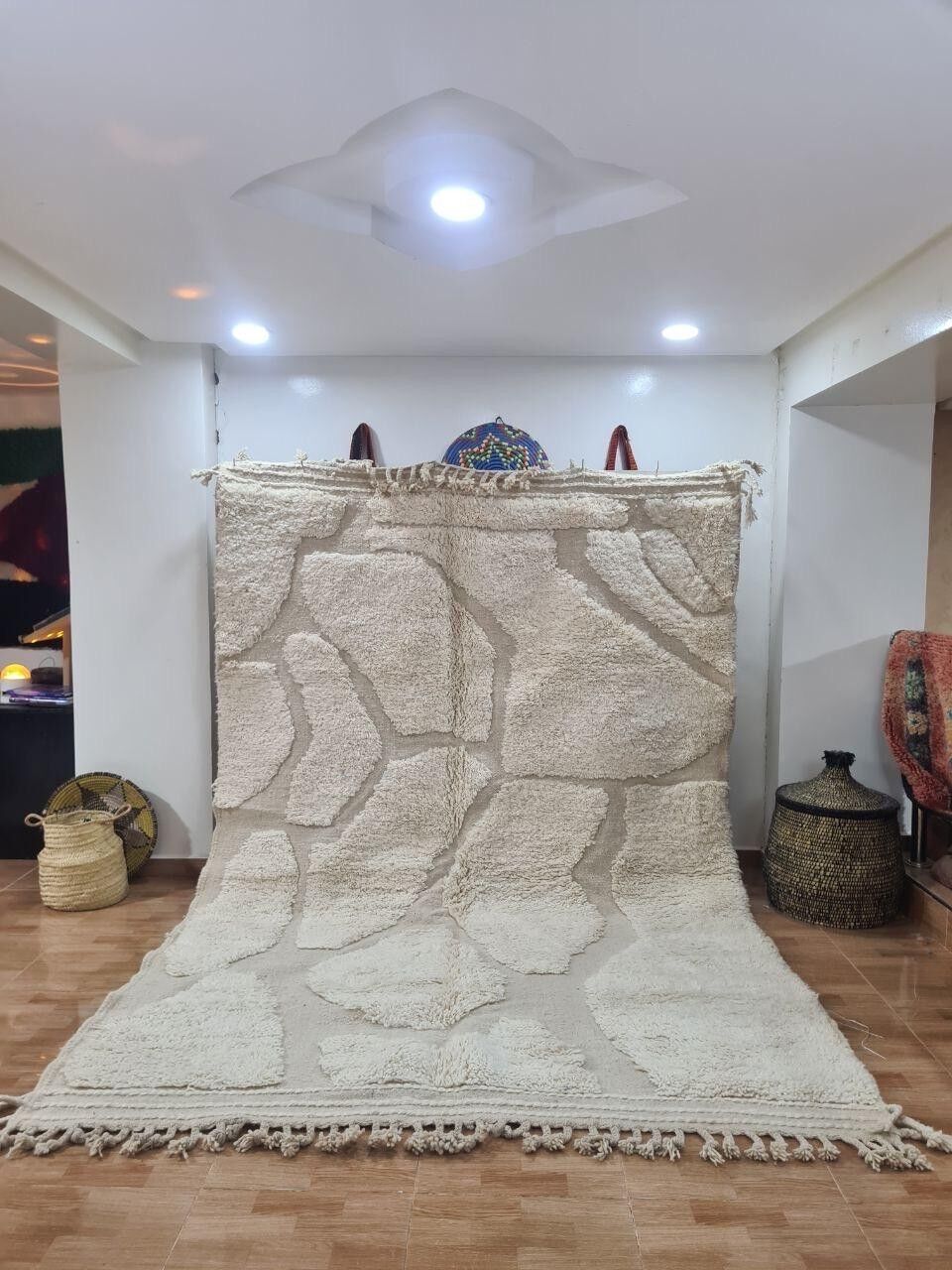 Autentico tappeto berbero annodato a mano - Pelo alto, 100% lana 041