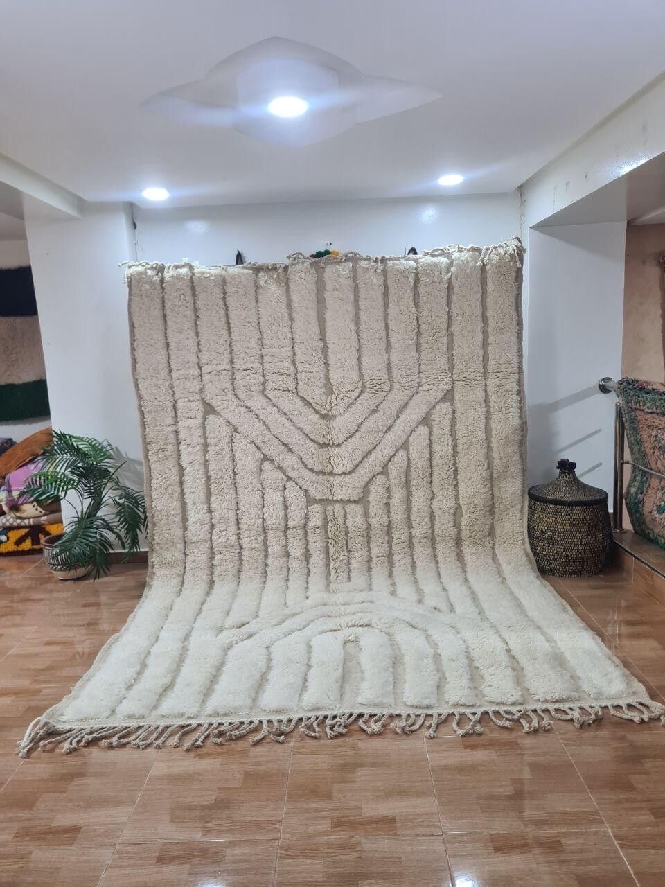 Autentico tappeto berbero annodato a mano - Pelo alto, 100% lana 052