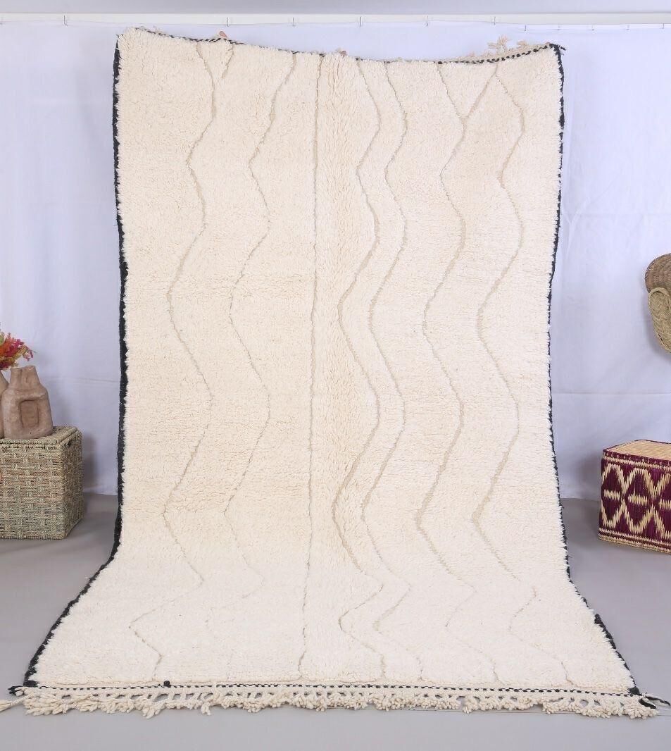 Autentico tappeto berbero annodato a mano - Pelo alto, 100% lana 063